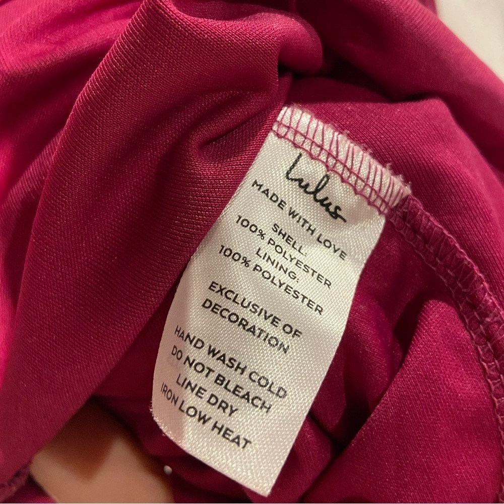 Lulus A Fine Romance Magenta Lace Sheath Mini Dress Medium - Picture 12 of 13
